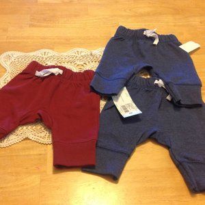 Cat & Jack newborn sweatpants, set of three